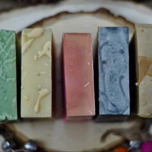 a bulk handmade soap sale each bar is hand cut, these organic soap bar come in a variety of plant based soap choices