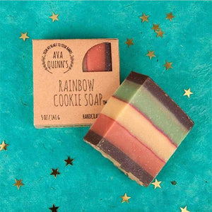 rainbow cookies italian recipe changed into a soap that looks and smells just like the real cookie or cake