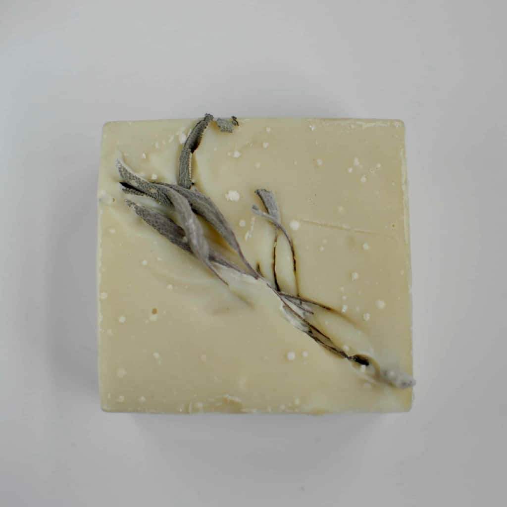 sage soap, our botanical bars are favored, this white clay sage soap weighs 5-6 ounces