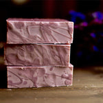 made with pure essential sandalwood oil, this bar of soap has a pinkish tone